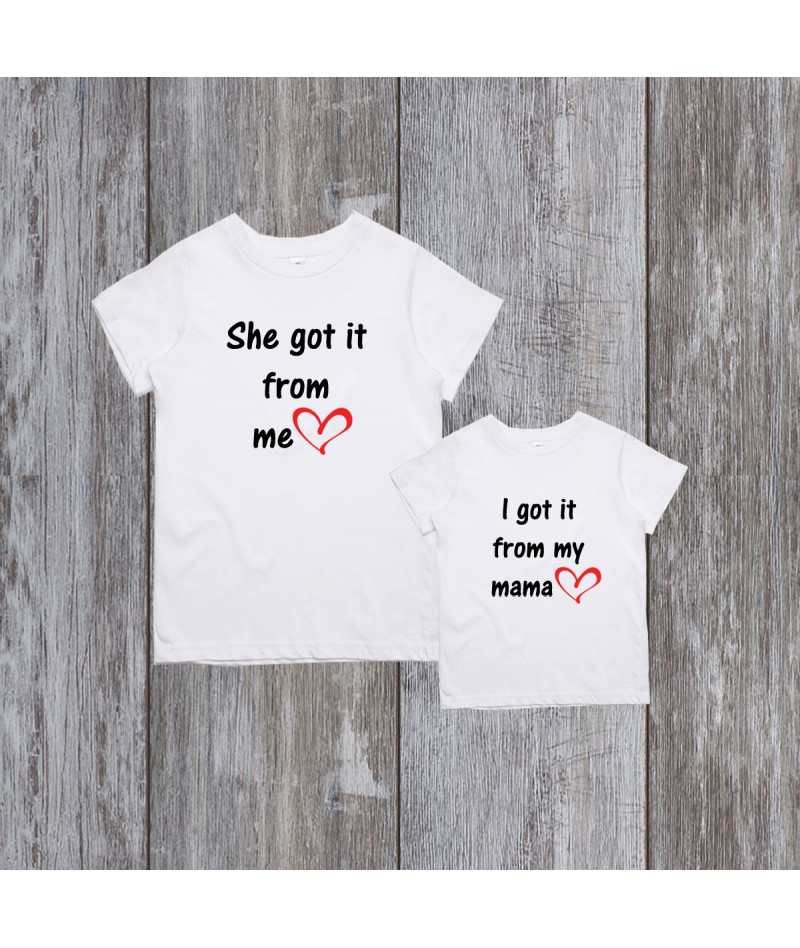 Mommy and me shirts (Set of 2) Family matching shirts, funny bodysuits