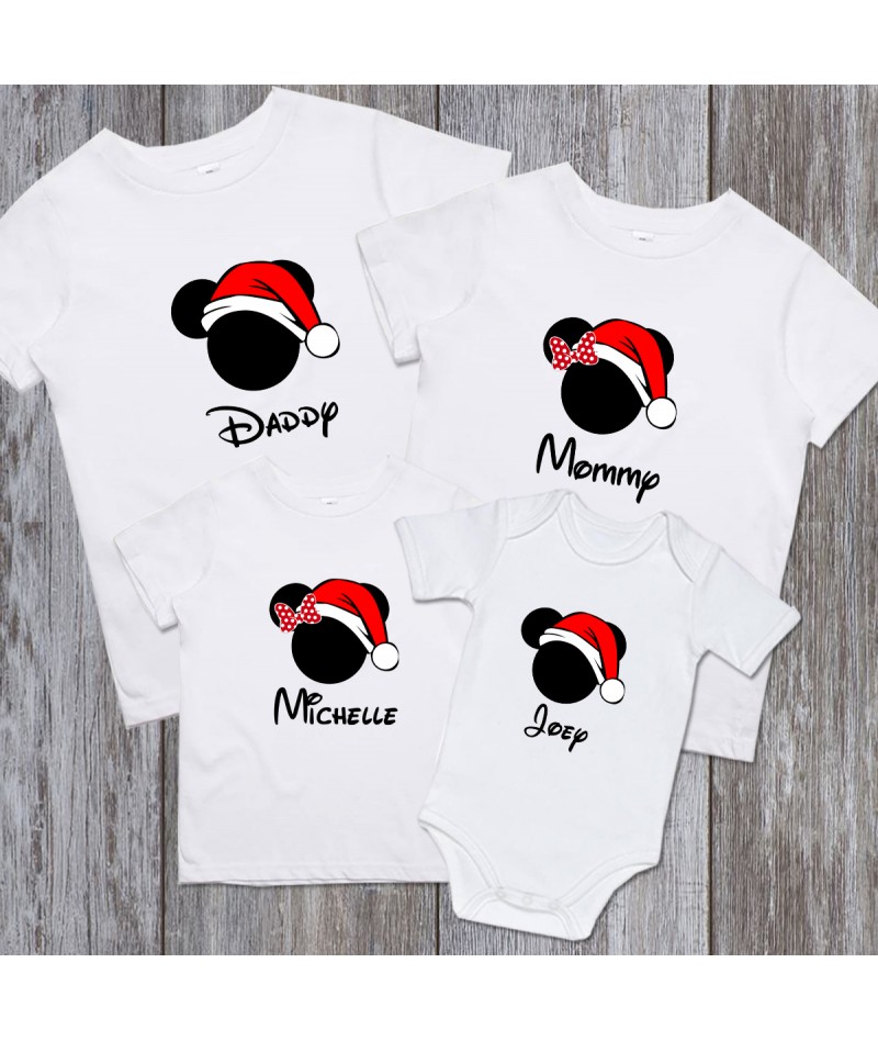 Custom Disney Christmas Unisex Shirts for Men/Women Custom Christmas Family Shirts I'll Be Home For Christmas Christmas Family Shirts
