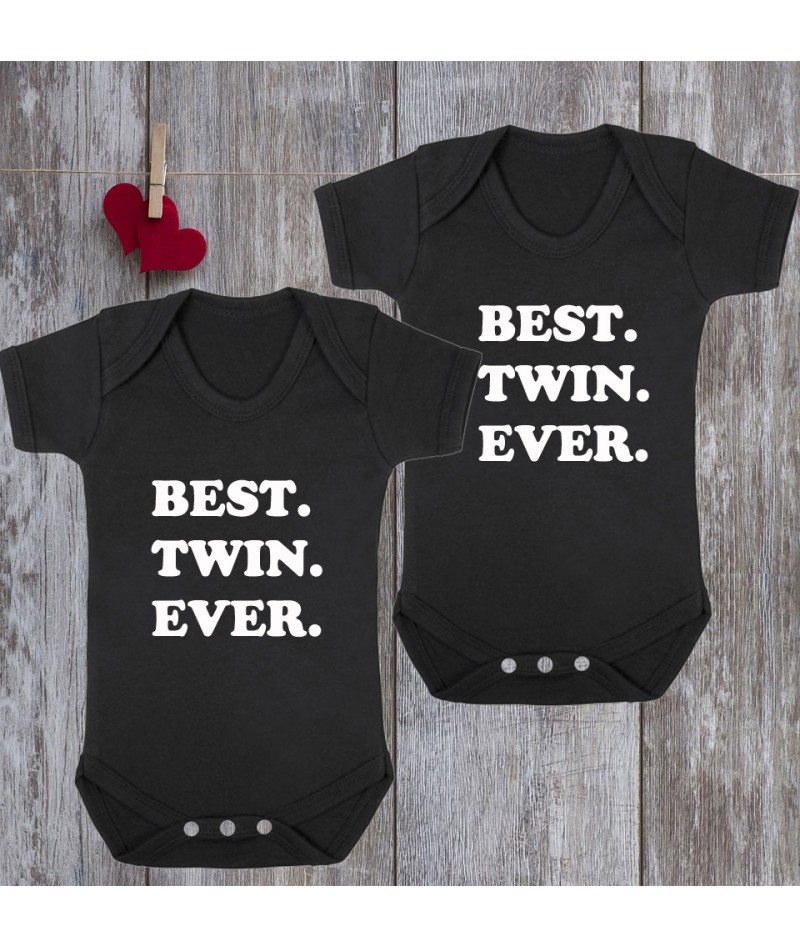 BEST. TWIN. EVER. (Set of 2)